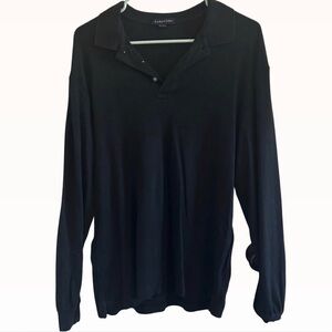 Lands' End Navy Long Sleeve Shirt